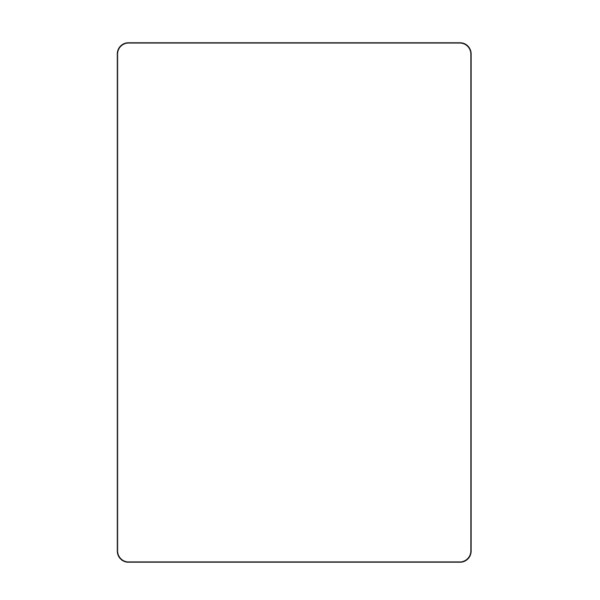 Intravenous Bag Label, Removable Pinfed 5-7/8" x 4" White
